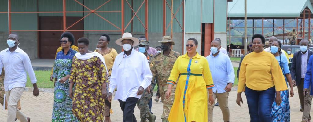 #htmlcaption-9 H.E PRESIDENT MUSEVENI TOGETHER WITH VP. JESCA ALUPO AND SPEAKER HON, ANITA AMONG DURING THE OFFICIAL LAUNCH OF THE SOROTI INDUS